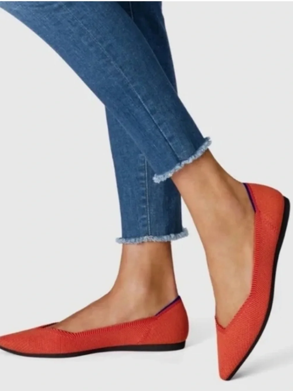 Rothy’s Women’s orange Pointed toe shoes size 6.5